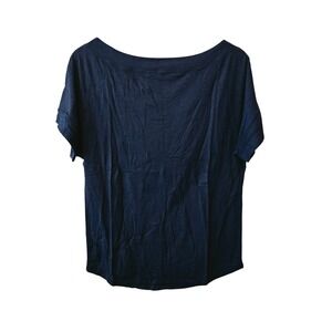 Universal Standard Short Sleeve Dolci Top Maritime Blue Women's Size 00-0 Casual
